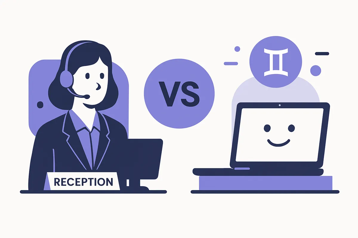 Custom AI Receptionist vs Gemini AI for UK Businesses